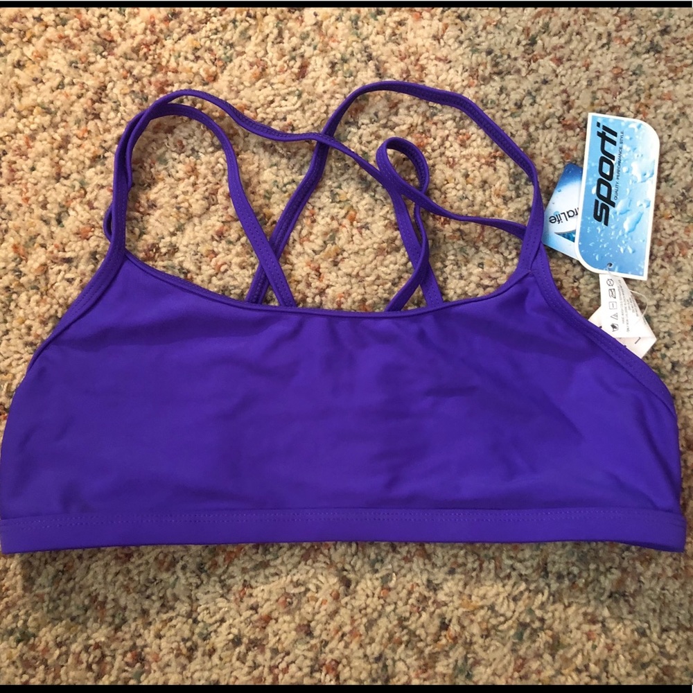 Sporti purple swim top (NWT)